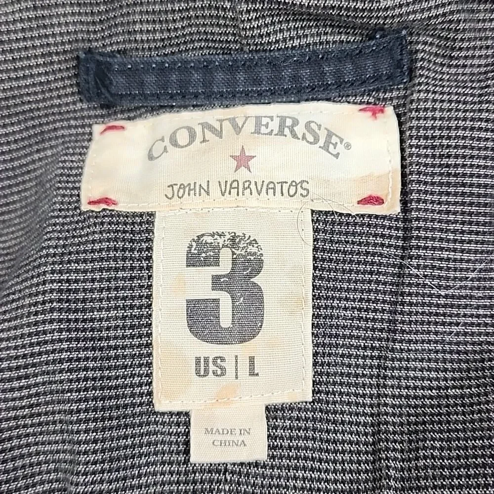Vtg John Varvatos Converse Collaboration Vest Size L Chuck Taylor